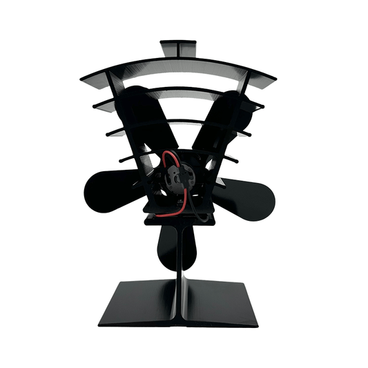 New Heat Powered 250 CFM Wood Stove Fan – No Electricity, Low Noise, High Temp Resistant, Efficient Air Circulation